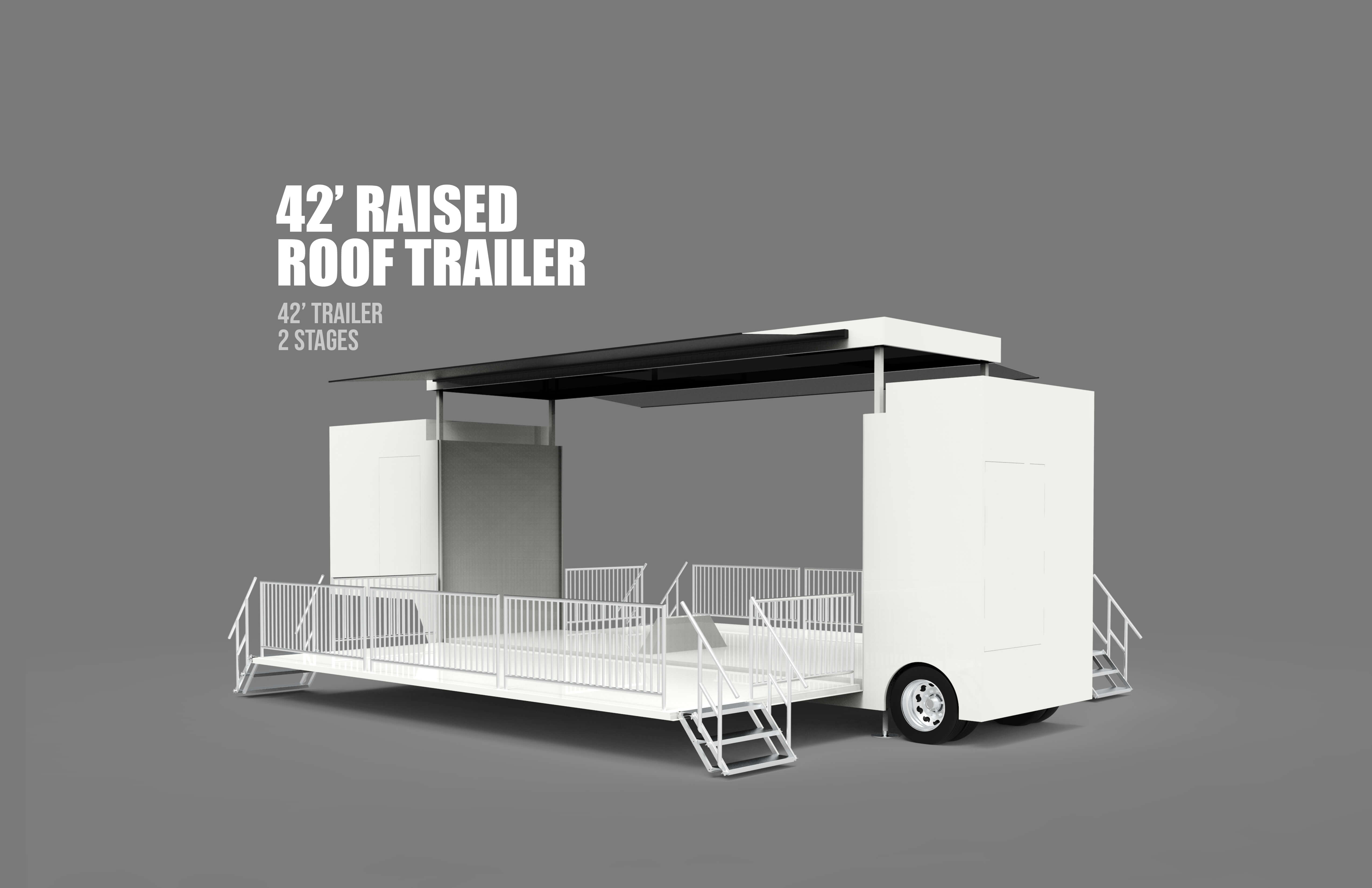 42 Raised Roof Trailer